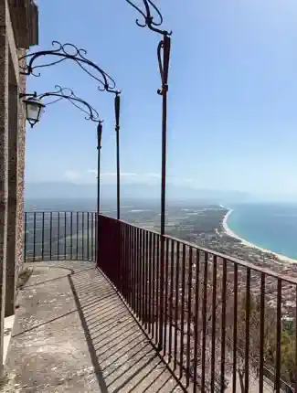 Castle in Calabria with sea view