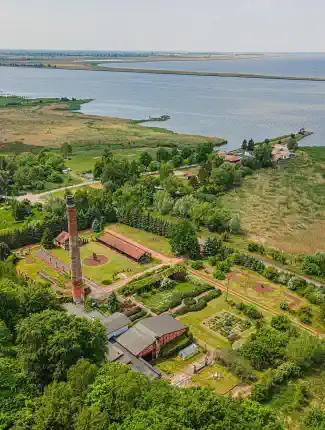 Revived as a natural retreat: old brickworks in Warmia on the Vistula Lagoon, Elbląg, Warmia-Masuria