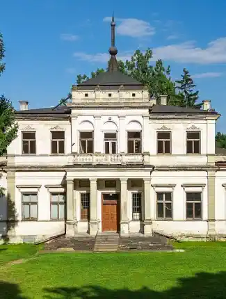 Neo-Renaissance palace with parklands near Krakow, Sancygniów, Holy Cross Region
