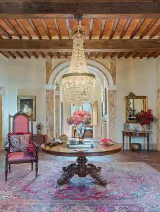 18th-Century Manor Near Montecalvoli with Original Frescoes and Land, Montecalvoli, Tuscany